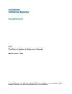 The discrimination of minorities in sports
